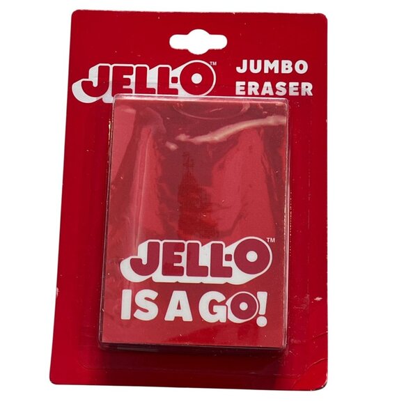 Jello Jumbo Eraser Red Novelty Back to School Office Gift Retro - Picture 1 of 4